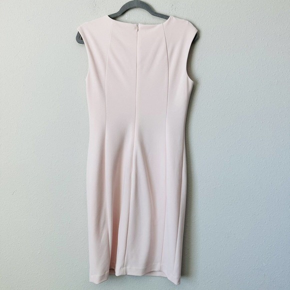 Calvin Klein Pink Gold Collar Chain Dress Sz 10 - Picture 5 of 5